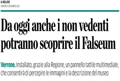 Da oggi anche i non vedenti potranno scoprire il Falseum