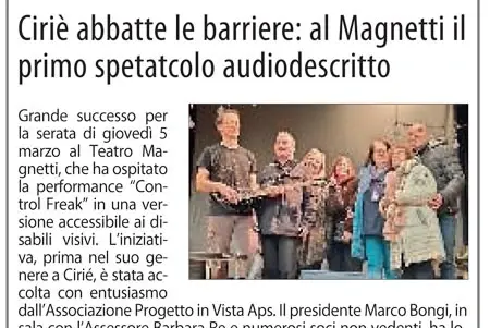 Ciriè abbatte le barriere